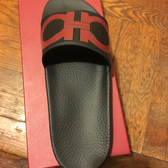 ferragamo slides red